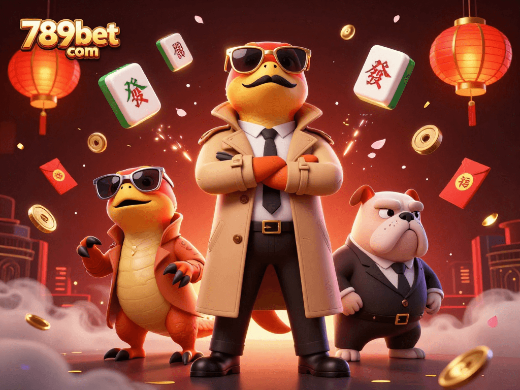 Experience the excitement of 789bet com with vibrant casino action and characters forming a funny scene.