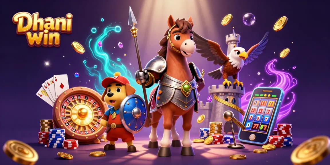 Dhani win offers dynamic gameplay with exciting casino features featuring vibrant characters and gaming elements.