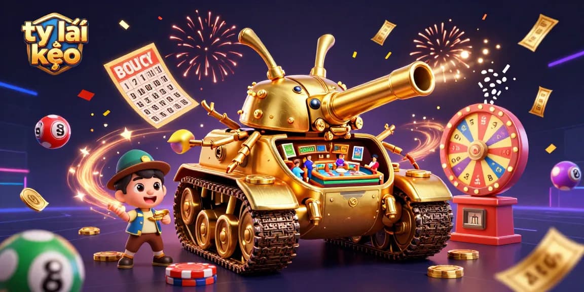 Engage with tỷ lệ kèo while exploring a vibrant casino world filled with excitement and colorful lottery elements.
