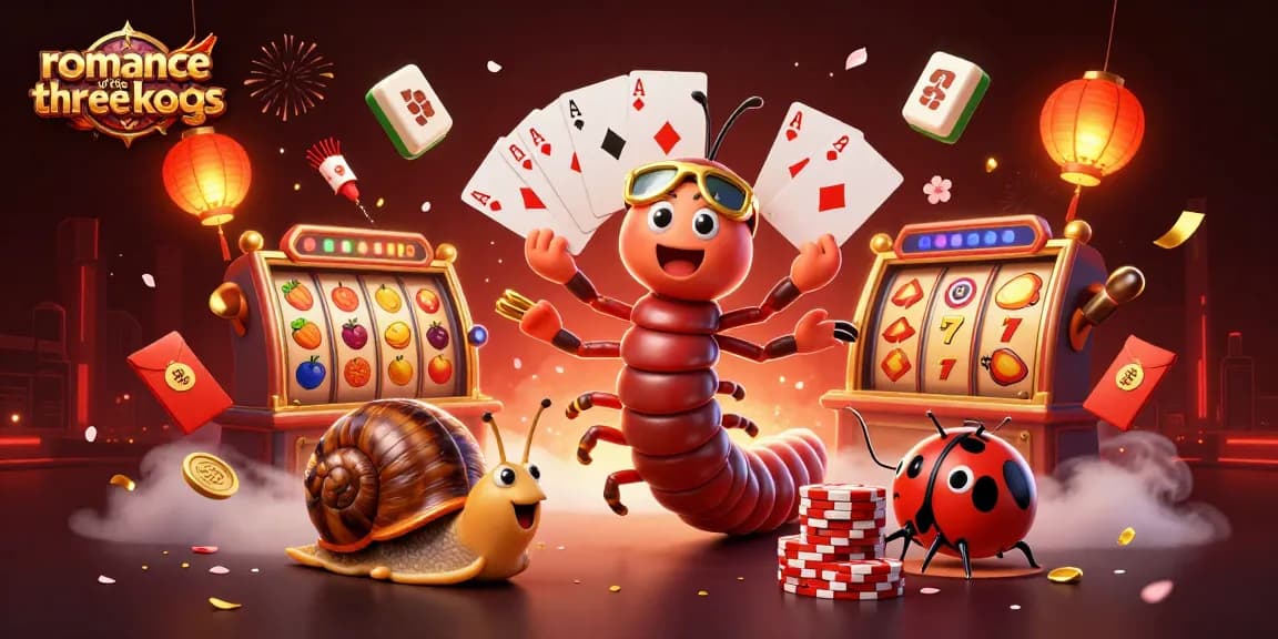 Spin the reels in romance of the three kingdoms with a millipede dealer and high-roller excitement.