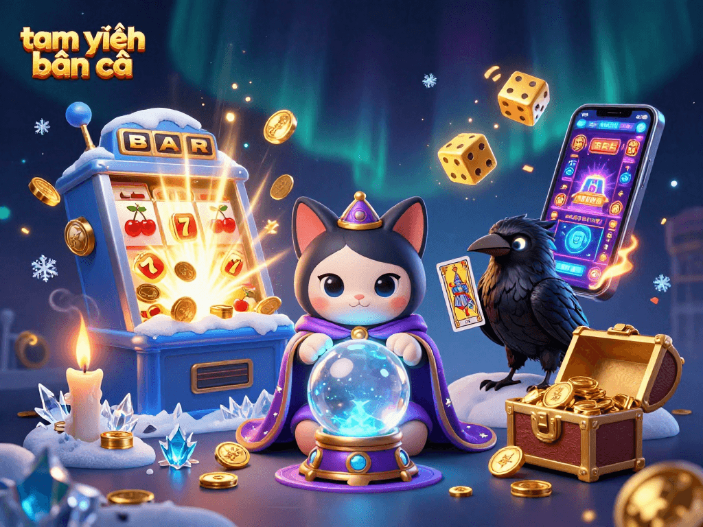 Engage in tam tiên bắn cá with a vibrant 3D scene featuring mystical characters and dynamic gaming elements.