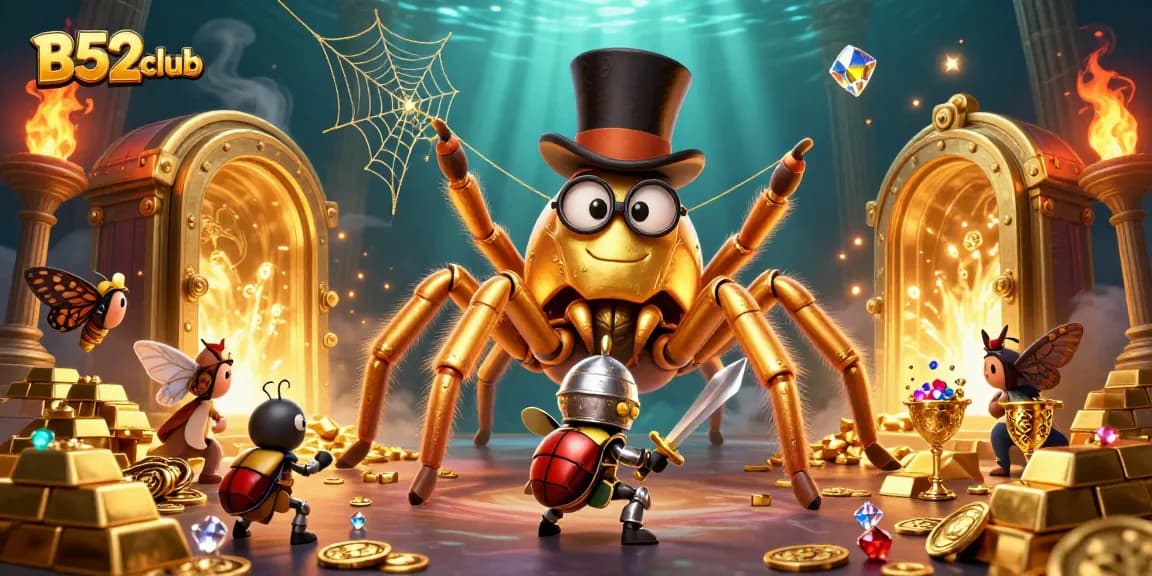 Experience B52club with this vibrant 3D casino illustration highlighting dynamic gaming adventures.