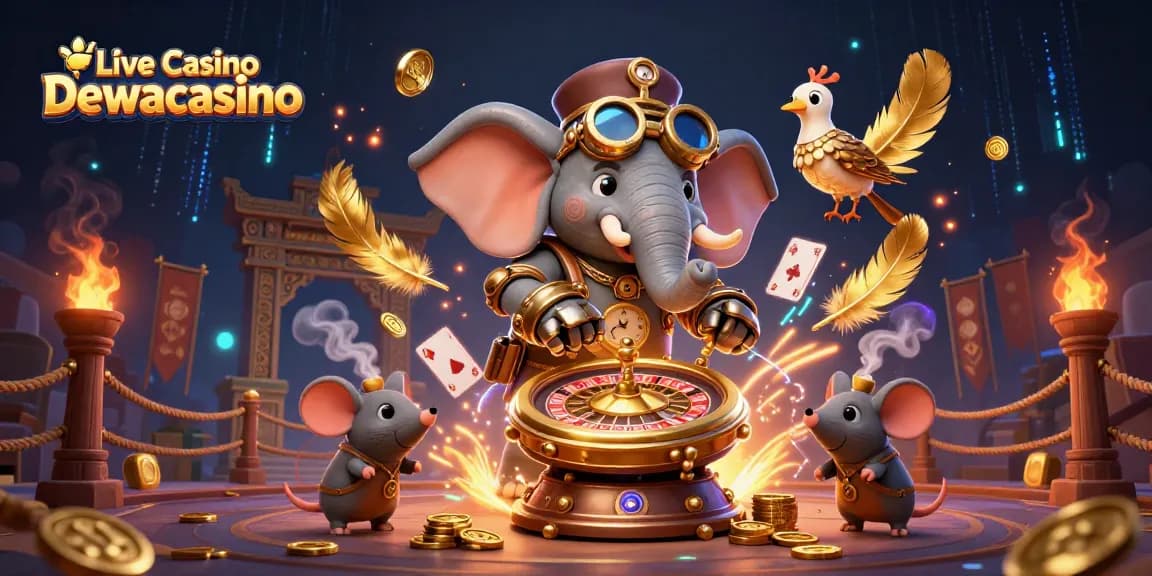 Engage in thrilling action at Live Casino Dewacasino with dynamic roulette and vibrant gaming elements.