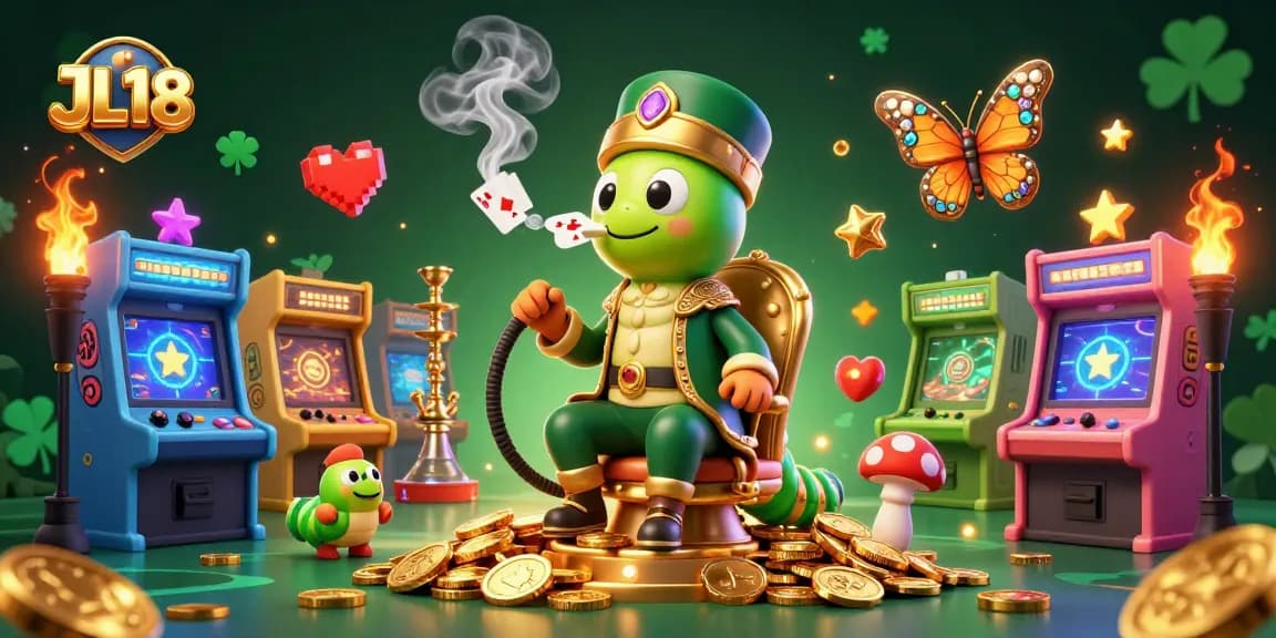 Experience the excitement of JL18 with a vibrant casino scene showcasing dynamic gaming elements.