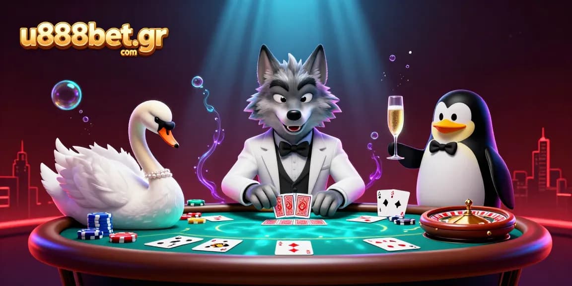 Engage in exciting gameplay at u888bet.gr com with a baccarat showdown featuring vibrant characters.