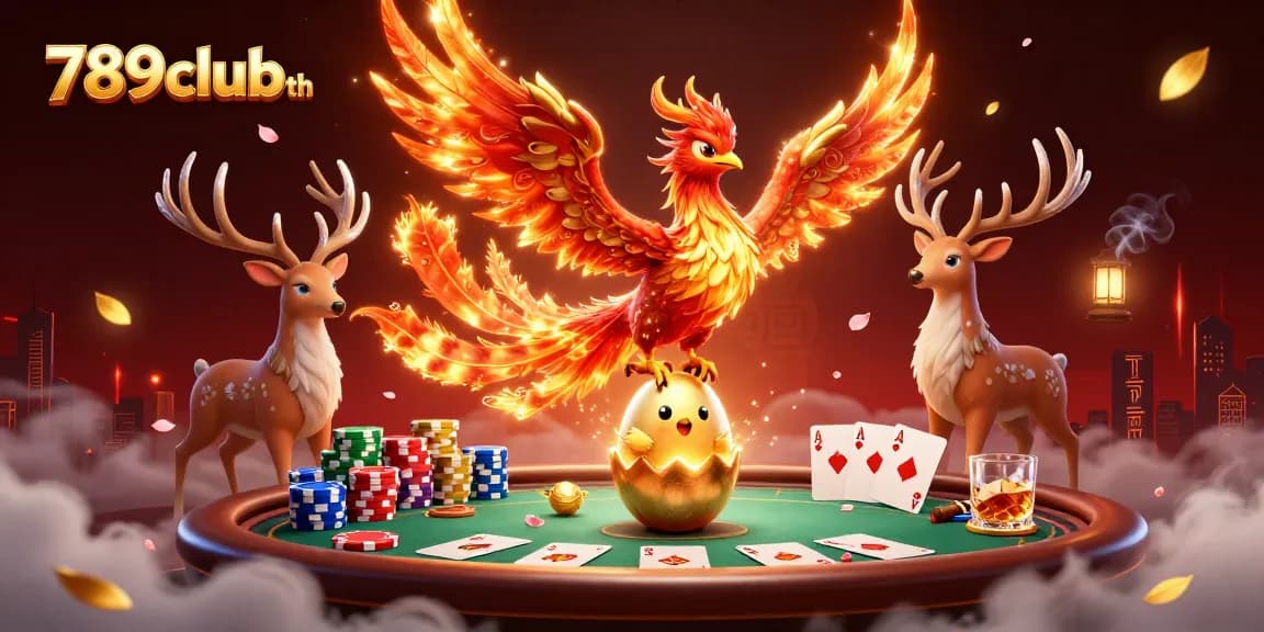 Engage in thrilling gameplay at 789clubth with vibrant casino elements and mythical characters.