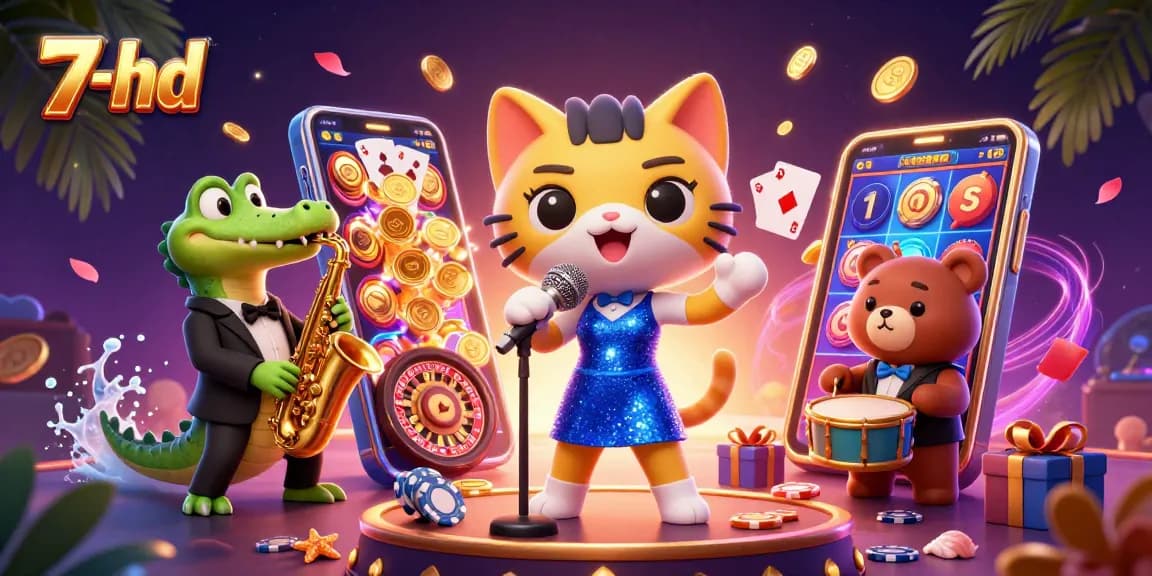 Engage with the 7-hd online casino scene featuring lively characters and vibrant gaming elements.