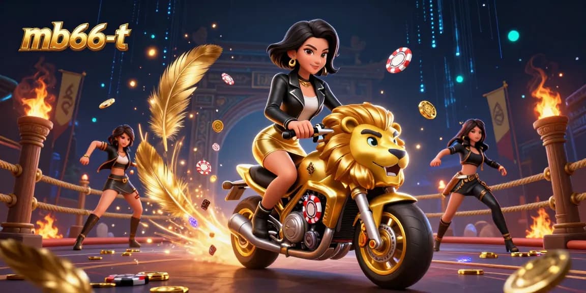 Experience mb66-t's thrilling atmosphere with a glamorous Asian woman at a vibrant casino.