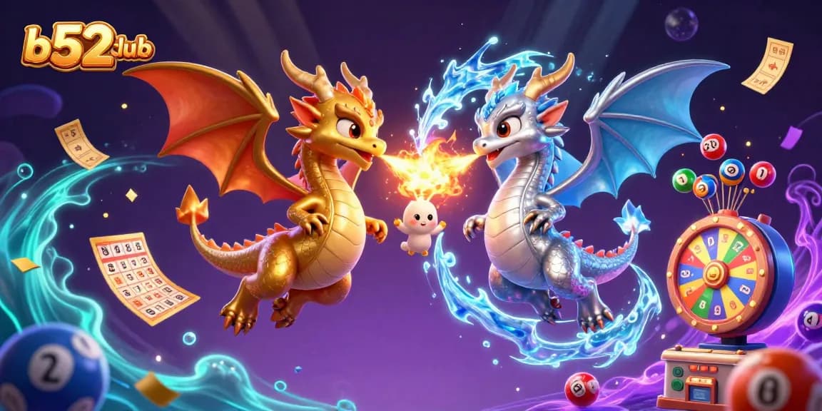 Engage with b52club's rich gaming experience featuring dynamic dragons in a vibrant casino atmosphere.
