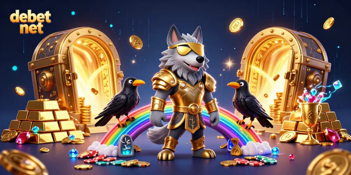 Spin the reels at debet net with Norse-themed adventure featuring treasures and vibrant casino elements.