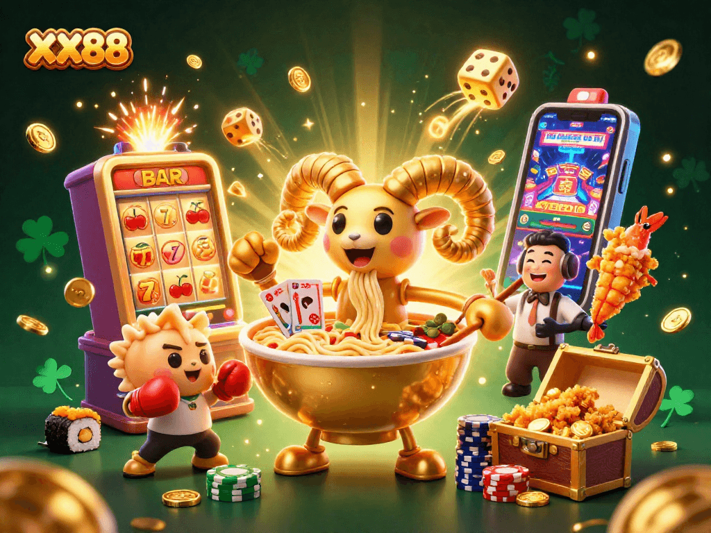 Experience ultimate excitement at XX88 with dynamic casino characters and thrilling game elements.