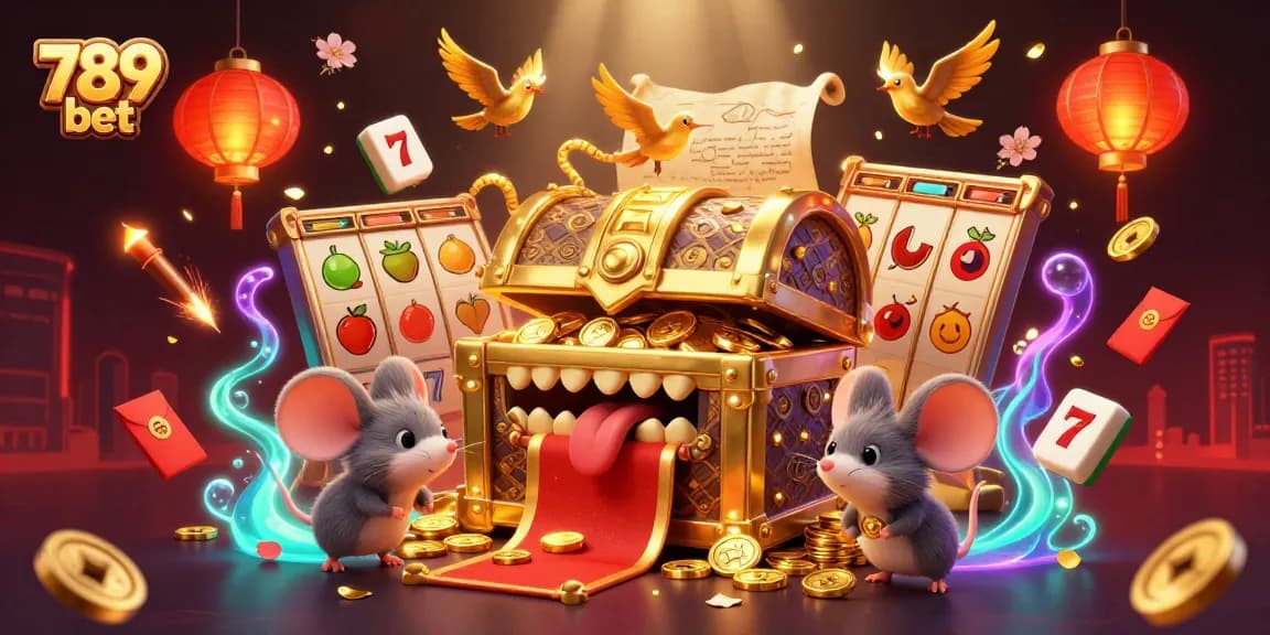 Experience thrilling wins with 789 bet's vibrant casino games and dynamic jackpot elements in this captivating scene.