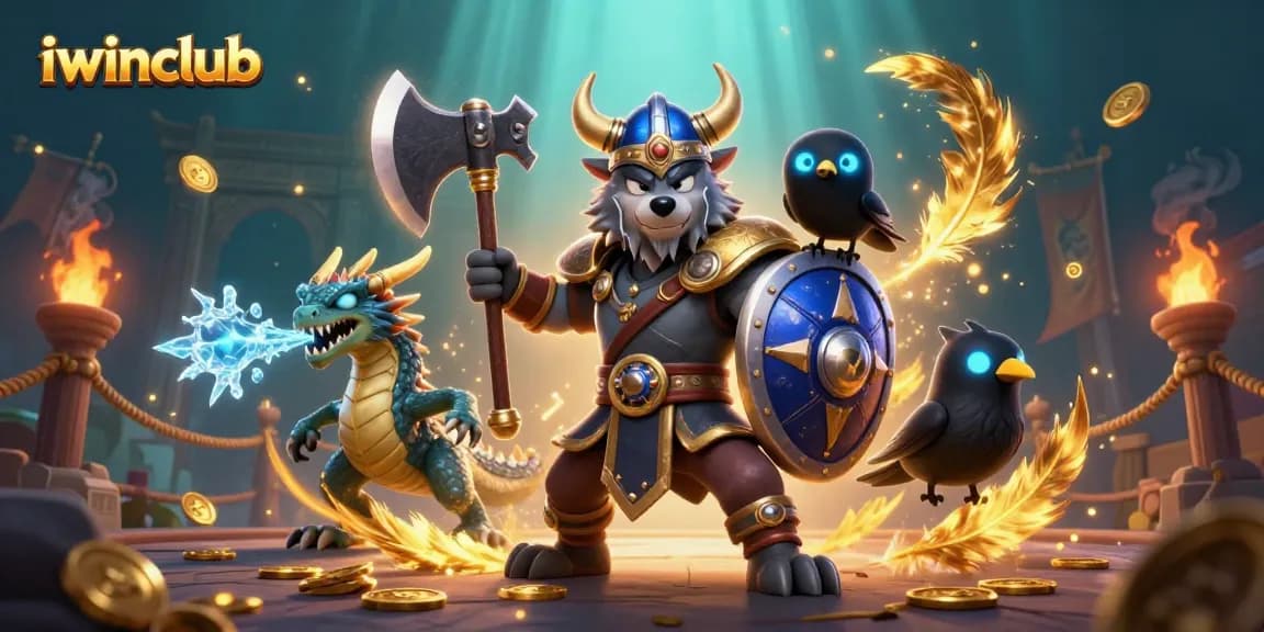 Engage in thrilling gaming adventures with iwinclub's vibrant 3D illustration featuring exciting casino elements.