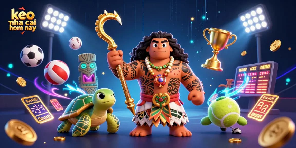 Engage with keo nha cai hom nay featuring vibrant sports betting elements and dynamic characters.