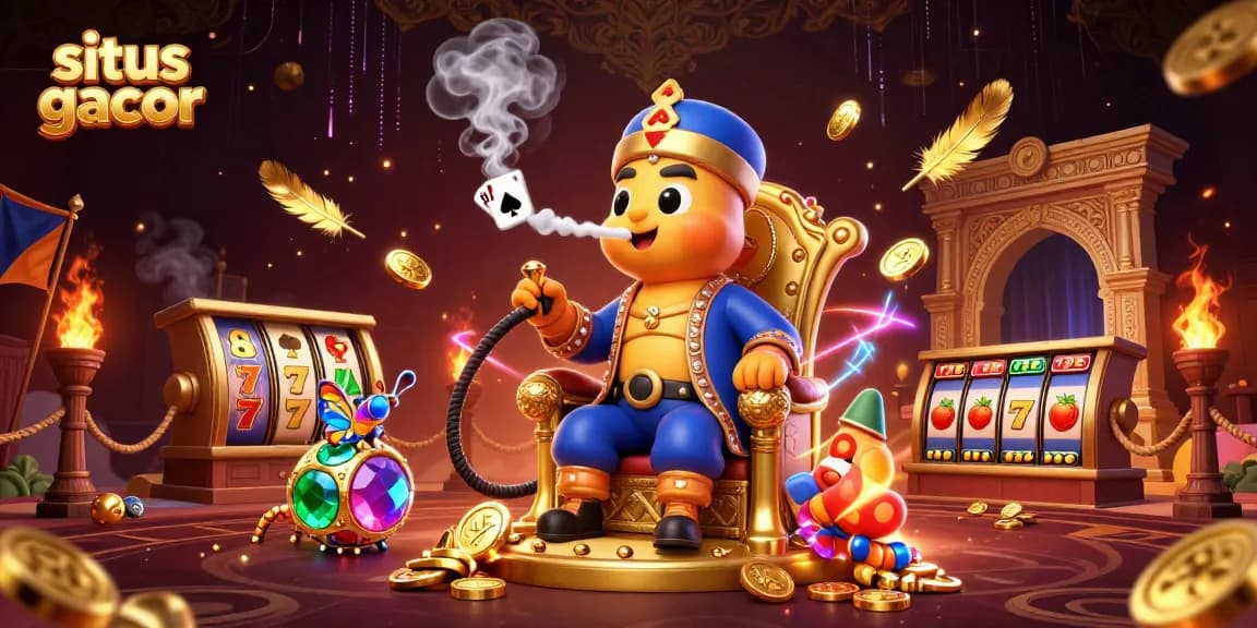 Experience situs gacor in a vibrant 3D casino scene with captivating characters and exciting gaming elements.
