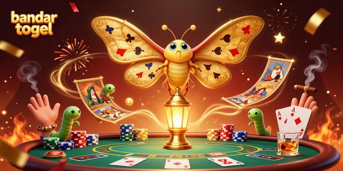 Experience the excitement of bandar togel gameplay with vibrant casino elements and celebration.