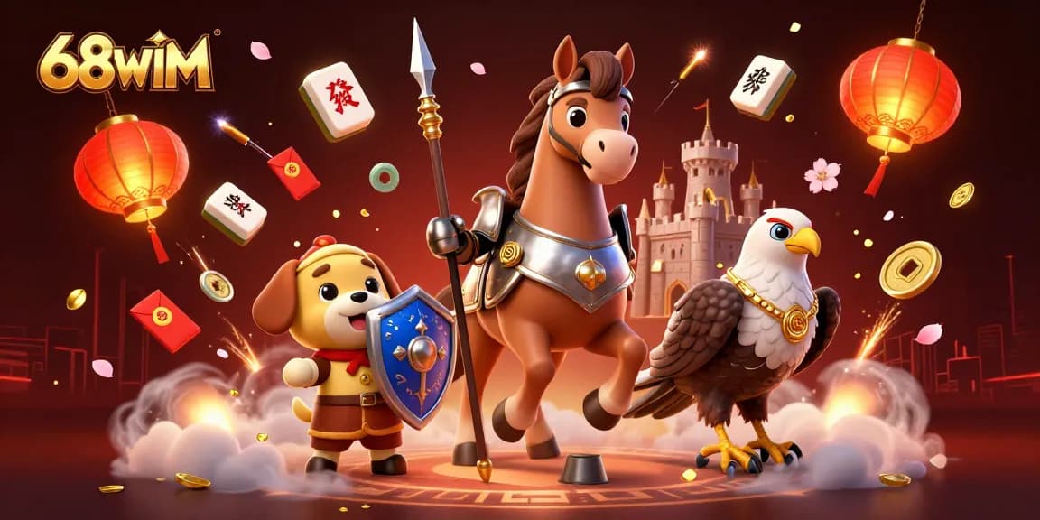 Play dynamic games on 68WIM casino with colorful elements and immersive characters in action.
