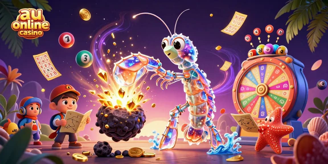 Experience excitement at au online casino with dynamic scenes of galactic samurai and treasures!