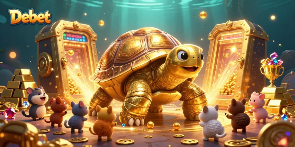 Debet offers an exciting gambling adventure with gold treasures and engaging characters in a lively casino setting.