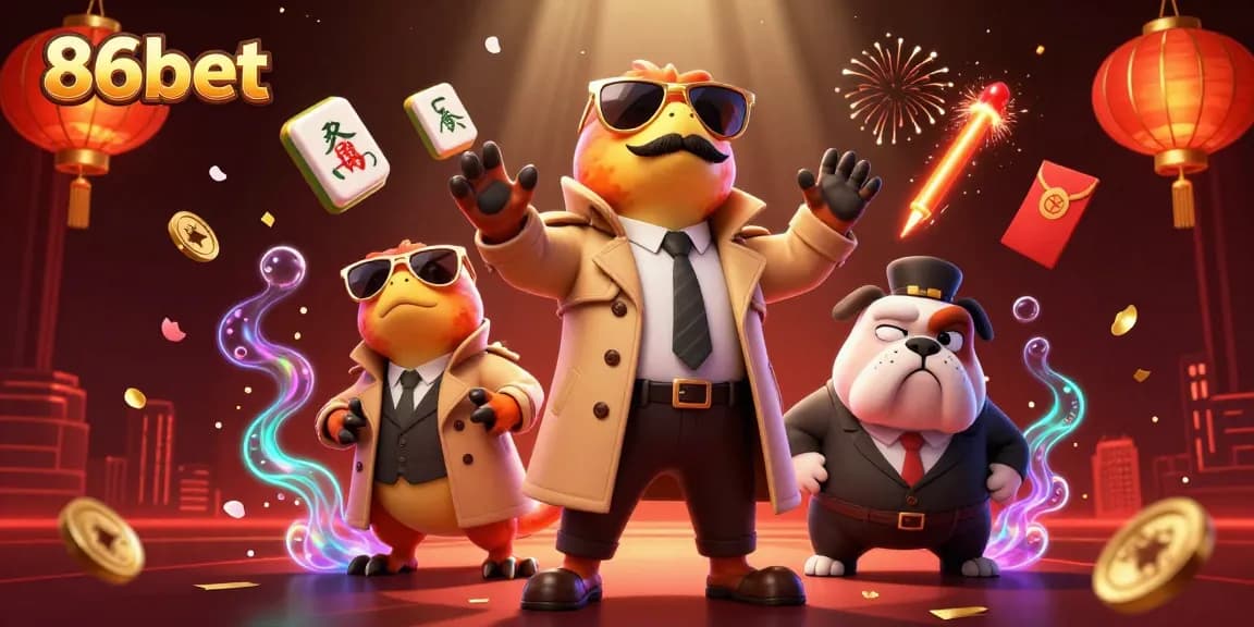 Experience the thrill at 86bet casino with raptors in disguise attempting to enter a VIP lounge.
