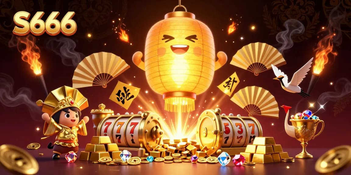 S666 shows off a colorful and engaging casino scene with vibrant characters and thrilling gaming elements.