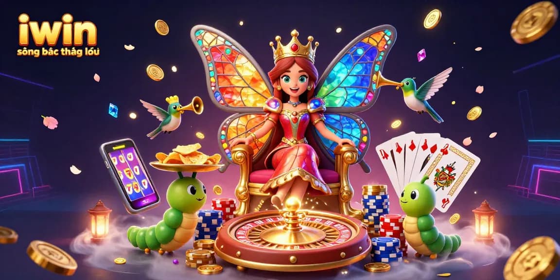 Engage in exciting gameplay at iwin sòng bạc thượng lưu with vibrant casino-themed illustration
