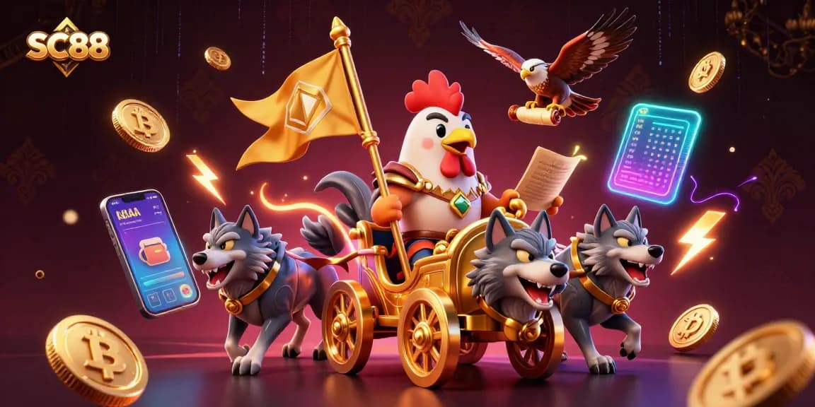 Engage in thrilling SC88 adventures with the rooster warlord and blockchain treasures!