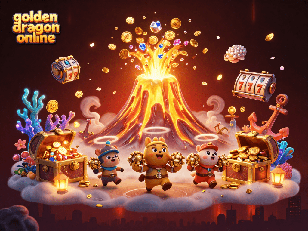 Experience the thrill of golden dragon online as treasure and luck erupt in a vibrant gaming scene.