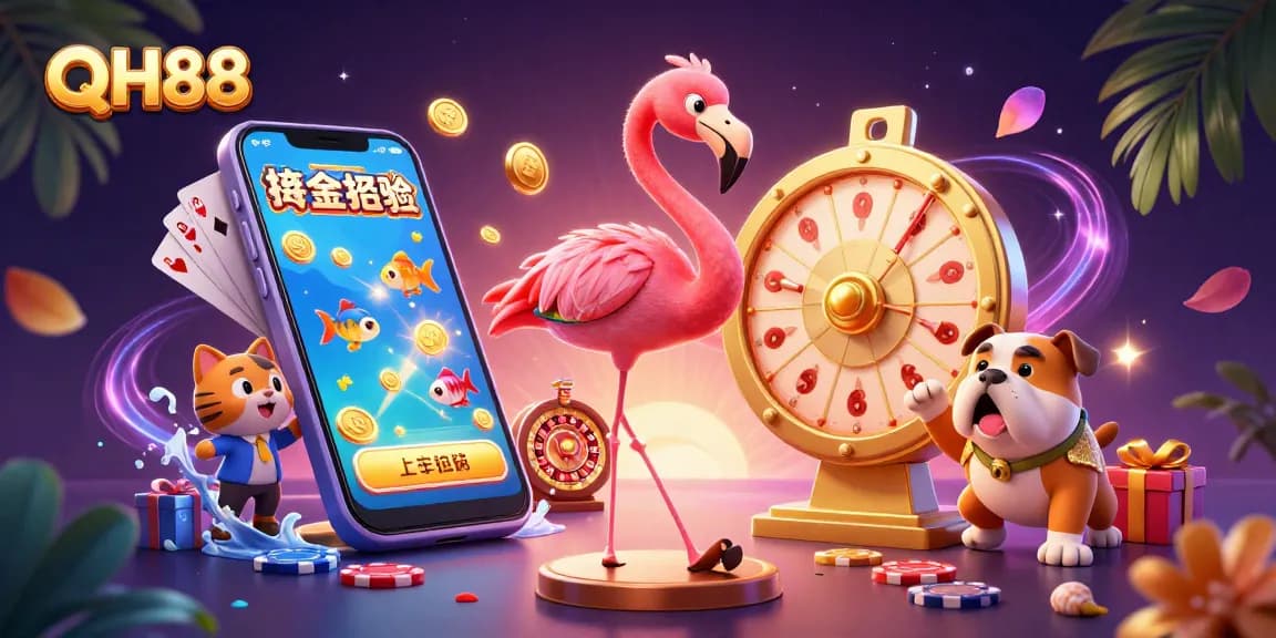 Experience thrilling fish shooting with QH88's vibrant 3D interactive scene full of gameplay excitement.