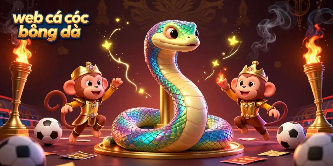 Experience the excitement of web cá cược bóng đá with dynamic sports betting elements and vibrant characters.