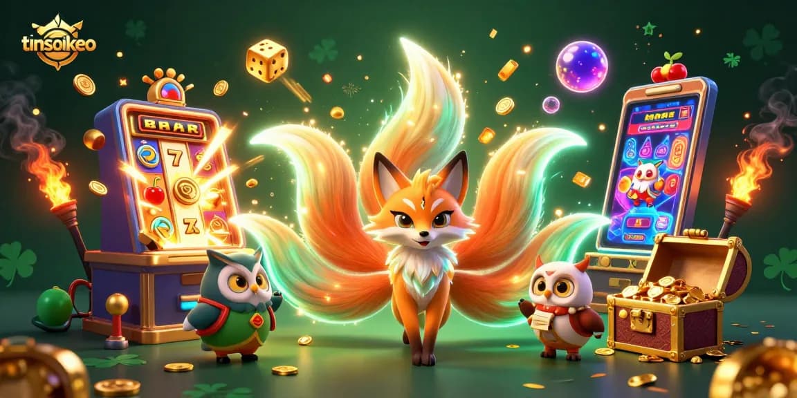 Win big with tinsoikeo as vibrant slots and glowing characters illuminate the gaming experience.