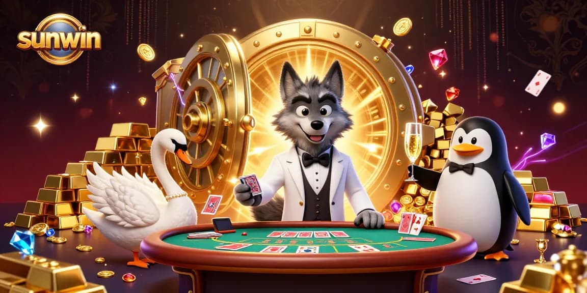 Experience thrilling gameplay at sunwin with a lavish 3D scene capturing casino excitement.