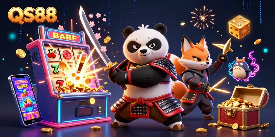 Engage in thrilling jackpot wins at QS88 with dynamic 3D characters and enriching casino elements.