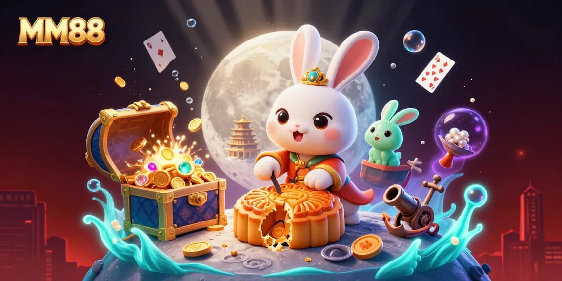 Join MM88 to secure your poker chip treasures in this vibrant moonlit fantasy!