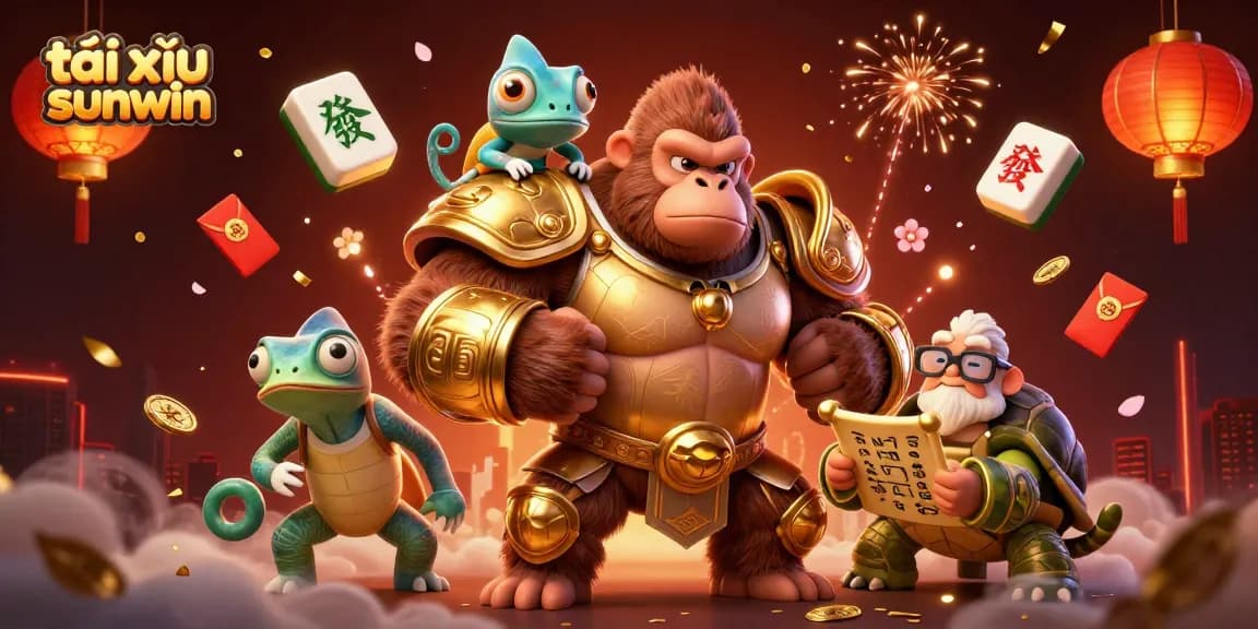 Experience thrilling gameplay with tài xỉu sunwin as a gorilla king, chameleon spy, and wise tortoise unite for fortune.