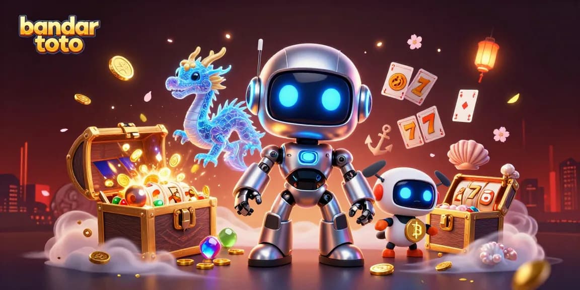 Experience winning with bandar toto's immersive 3D casino adventures, featuring mascots and engaging game elements.