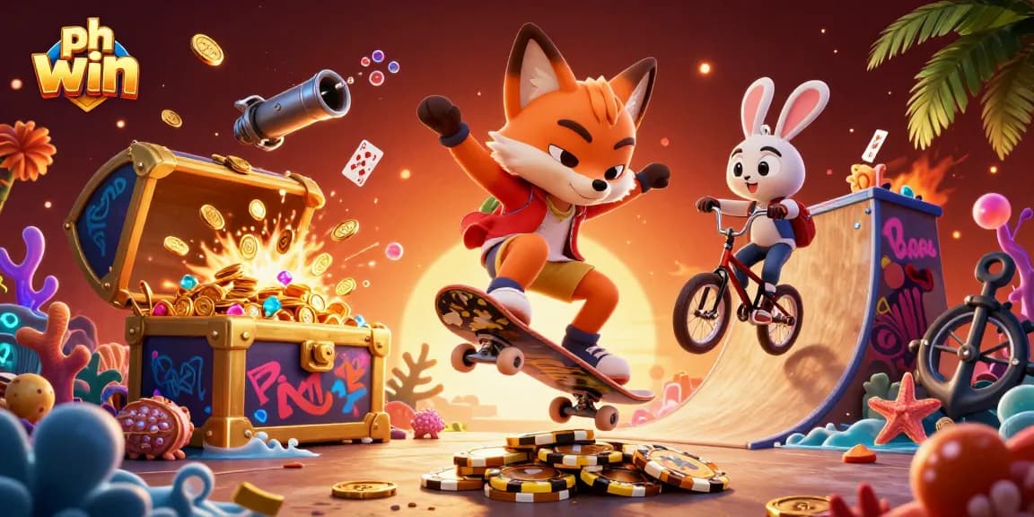 Experience thrilling gaming with ph win, featuring vivid casino elements and dynamic characters.