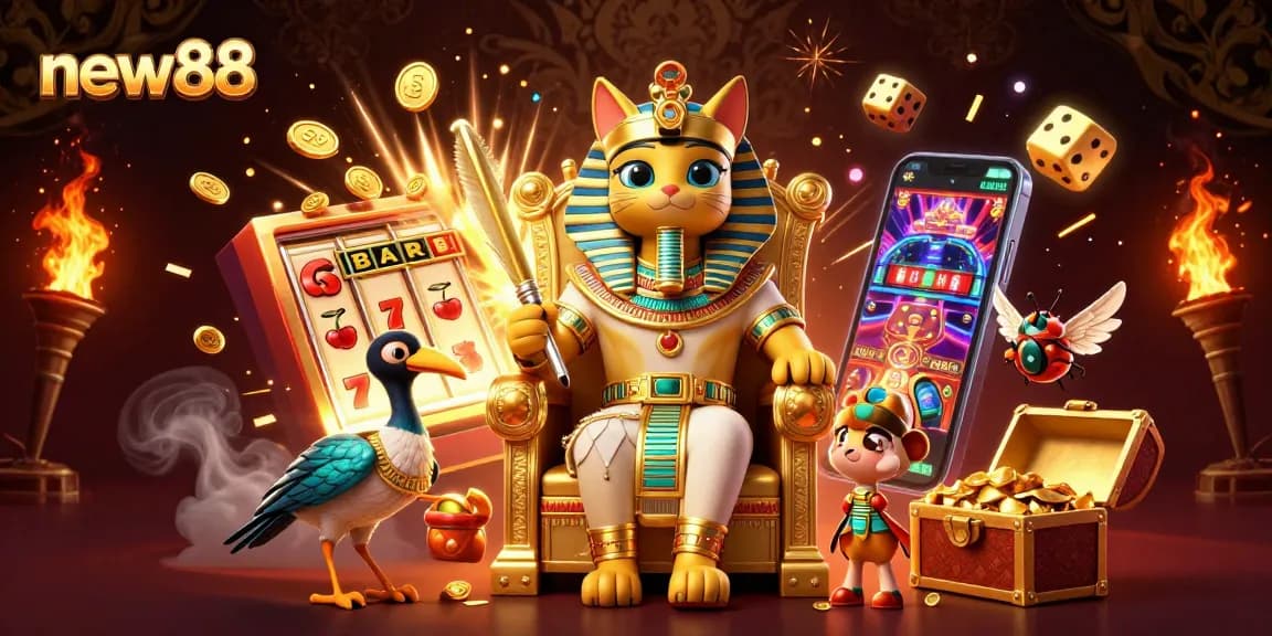 Experience exhilarating gameplay at new88 with vibrant casino elements and dynamic characters.