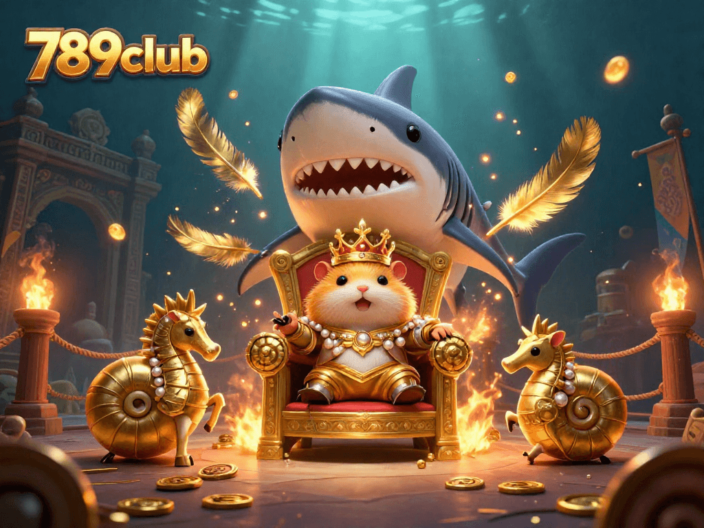 Experience the thrill of gameplay with 789club featuring a vibrant underwater scene and heroic characters.