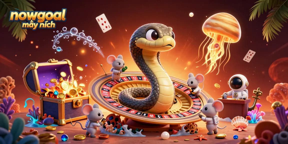 Experience real-time updates with nowgoal mới nhất through this vibrant 3D gambling illustration.