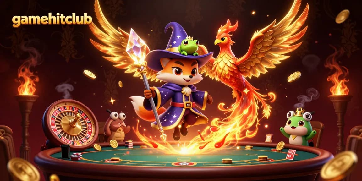Engage with gamehitclub's thrilling gaming experience amidst a mystical casino ambiance.