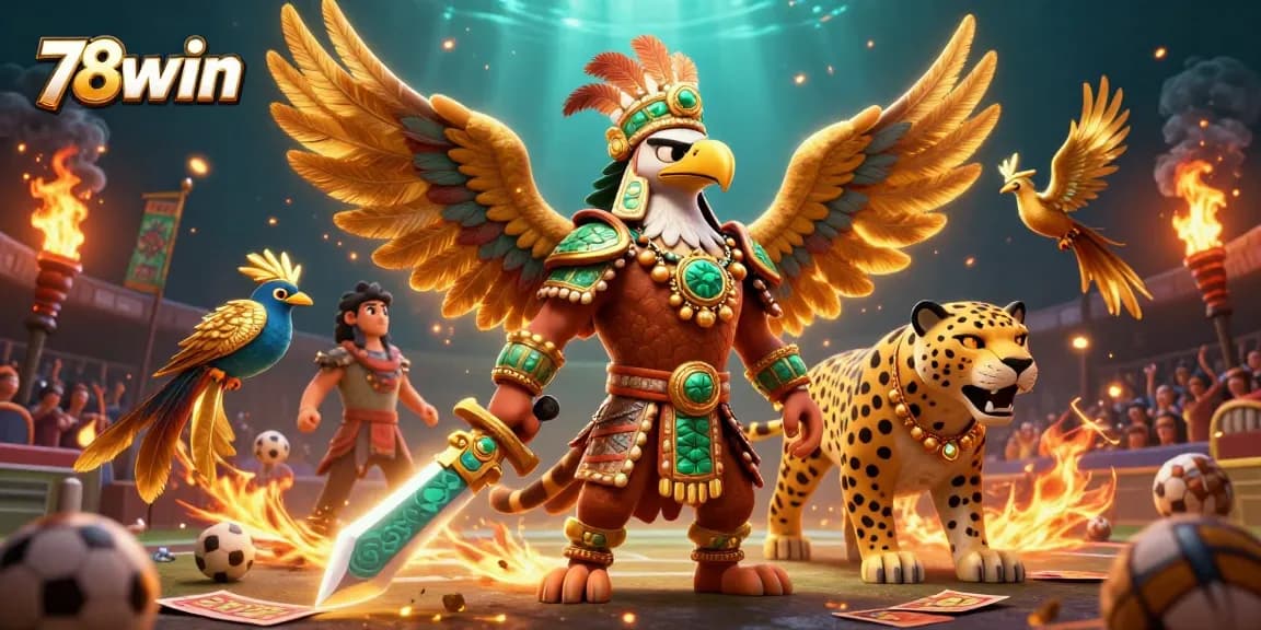 Experience thrilling sports betting action with the dynamic 78win Aztec warriors scene, showcasing energy and strategy.