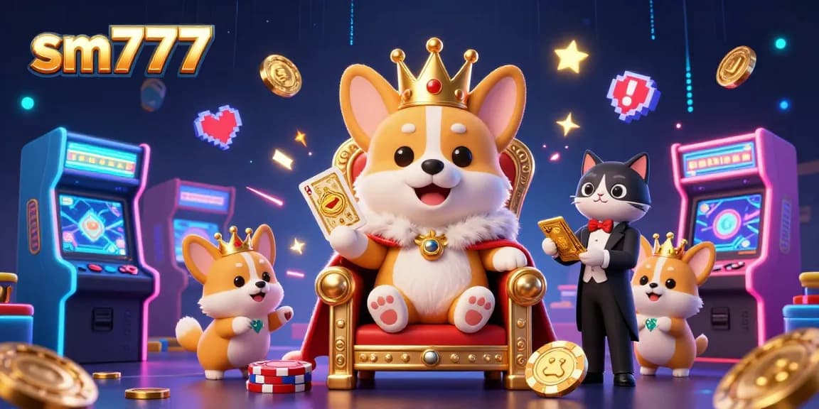 Catch exciting sm777 moments with vibrant casino gaming elements in a colorful 3D illustration.