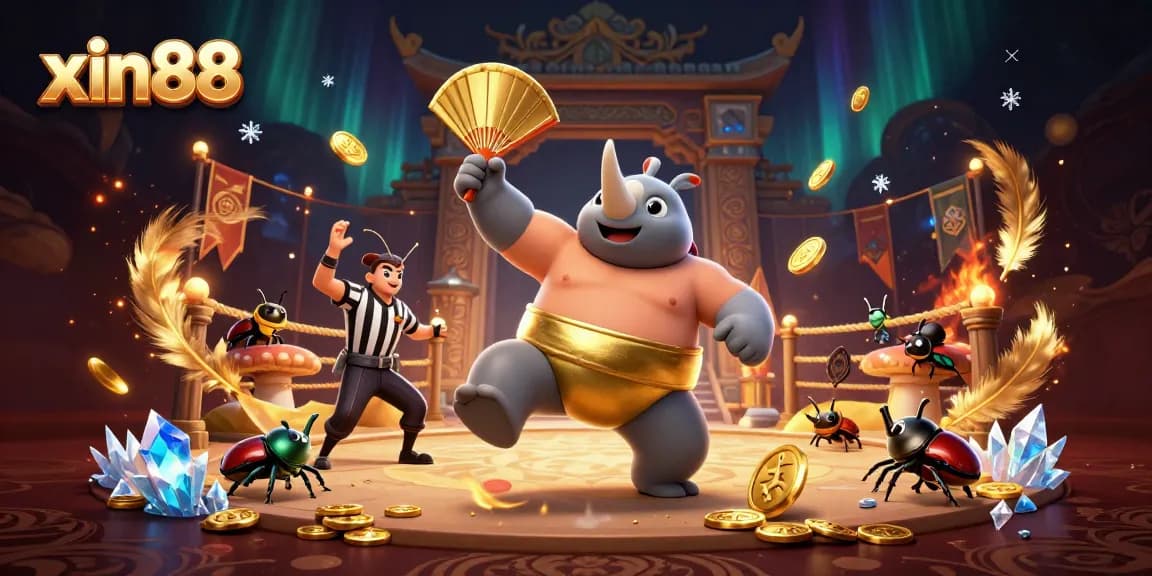 Experience the action with xin88's dynamic casino scene featuring vibrant characters and immersive elements.