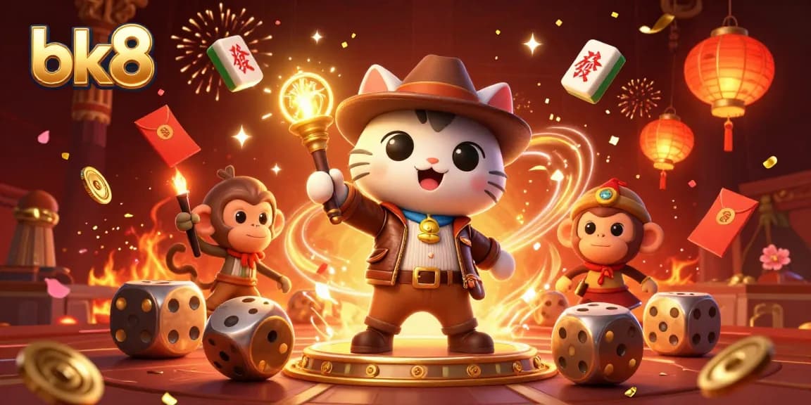 Experience exhilarating gameplay at bk8 with a dynamic 3D scene of thrilling casino adventure.