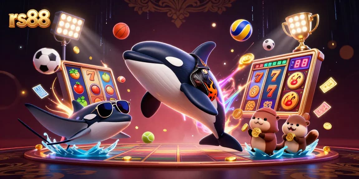 Engage with rs88 through dynamic gaming elements in an exciting casino scene.