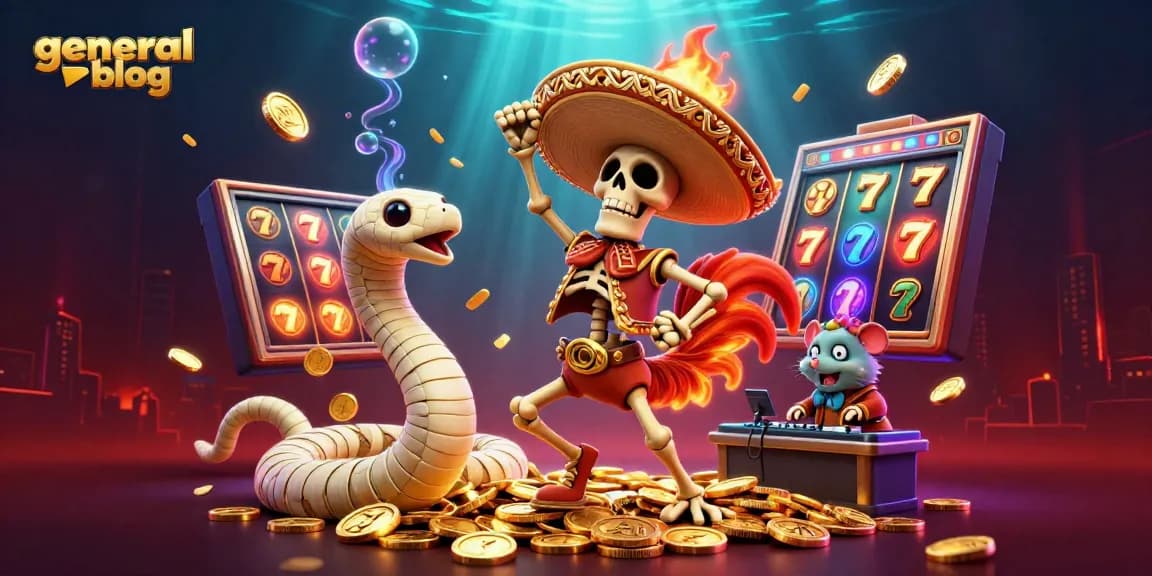Engage with the vivid scene of a victorious mariachi rooster in a colorful general blog about casino strategy.