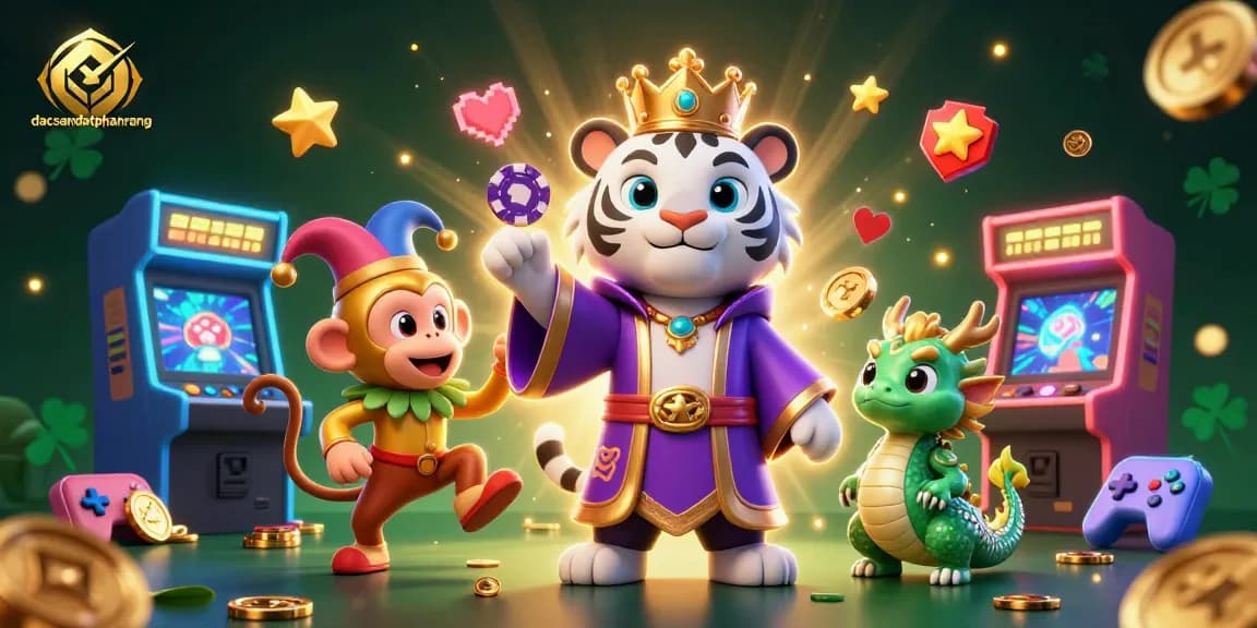 Experience dacsandatphanrang as the playful monkey juggles poker chips in this vibrant casino scene.