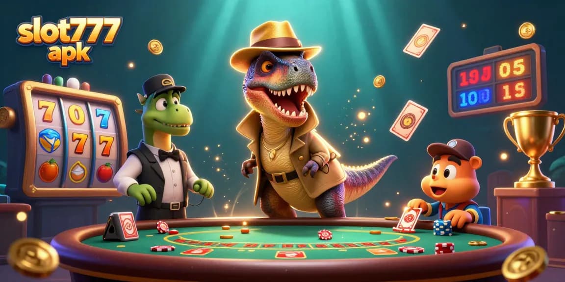 Experience thrilling gameplay at slot777 apk with dynamic characters and vivid casino elements.