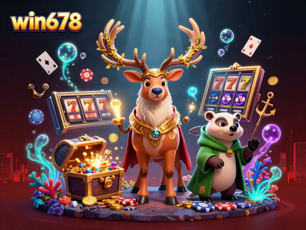 Engage in thrilling gameplay with win678 featuring dynamic slot action amidst magical characters.